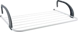 MSV Inklapbaar klein wasgoedrekje/droogrek - 2x - 5 meter waslijn - Ophangbaar - 36 x 60 cm — thumbnail 2