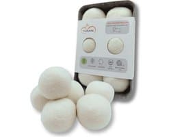 Tsirani drogerballen 6x - Wasbol - Droogballen - Wasdrogerballen Merinowol - Wasballen droogtrommel