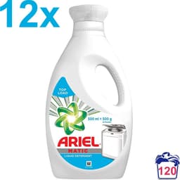 Ariel - MATIC - Top Load - Vloeibare Wasmiddel - 120 Wasbeurten - 12x 500ml - Voordeelverpakking — thumbnail 1