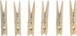Wasknijperzakje / tasje met afsluitkoord en 20x wasknijpers — thumbnail 3