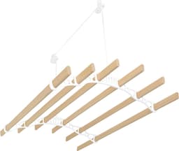 Kledingrek Plafond Katrol - Wit– 0.9m 6-lat plafond wasrek — thumbnail 5