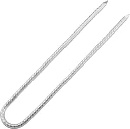 30 cm U-grondankers verzinkt - 12 stuks - tentharingen - U-vormig - beitelpunt - tuinharingen - trampoline haringen - camping - tenten - luifels - schommel — thumbnail 5