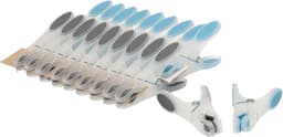 Soft grip wasknijpers -20x - kunststof - transparant - 8 cm — thumbnail 1