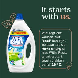 Witte Reus 3+1 Power Caps - Wascapsules - Witte Was - 65 Wasbeurten — thumbnail 4