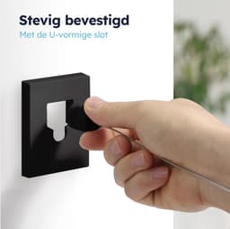 ENISTO® Waslijn - Uittrekbare waslijn - Enkele lijn - 4,2 meter - Zwart - Alternatief droogrek - Wanddroogrek - Waslijndraad uittrekbaar - Roldrooglijn - Wasdraad - Ruimtebesparend - Met of Zonder boren — thumbnail 4