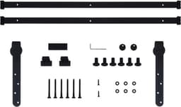 vidaXL - Ophangset - voor - minischuifdeur - 183 - cm - koolstofstaal — thumbnail 5