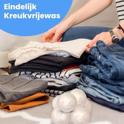 DRYQUICK Drogerballen- Wasbollen- Duurzaam Schapenwol - Herbruikbaar- 6 XL Wasballen Wit — thumbnail 5