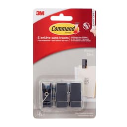 Bevestigingsstrip Command 3 springclips zwart — thumbnail 1