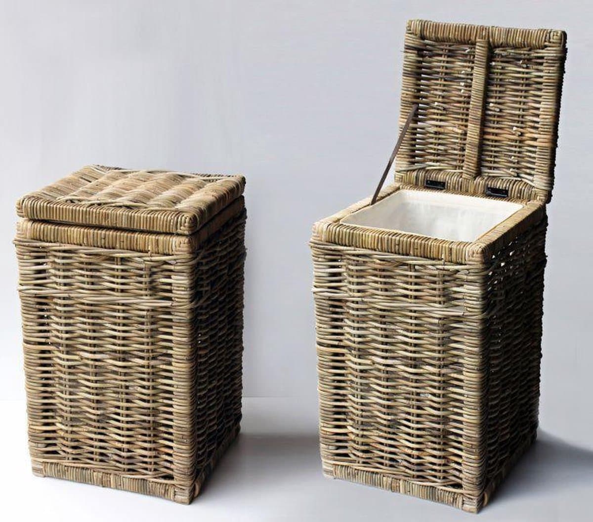 Evy  - Opbergmand - Naturel - Rotan — afbeelding 1