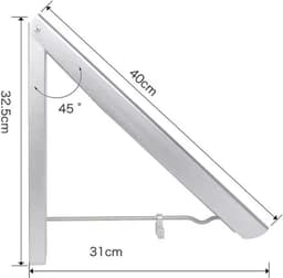 E-Quality Products - Wanddroogrek - Wasrek - Droogrek - Wanddroogrek inklapbaar - Wanddroogrek uitschuifbaar - Wanddroogrek ophangbaar — thumbnail 3