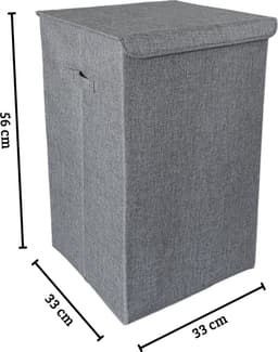 Janse® Wasmand - Stevige opvouwbare wasmand - 61 Liter - Badkamer organizer - Opbergbox - Wassorteerder - Laundry basket - Opbergbak — thumbnail 2