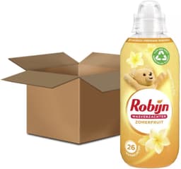 Robijn Wasverzachter Zomerfruit 650 ml 26 wasbeurten Doos 10 fles — thumbnail 2