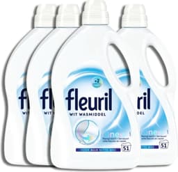 4x Fleuril Vloeibaar Wasmiddel Renew Witte Was 51 Wasbeurten 2,55 liter — thumbnail 1