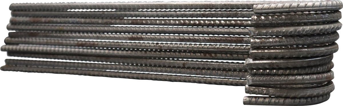 10x Grondanker staal 8mm 40cm. — afbeelding 1
