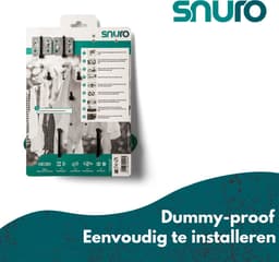 SNURO waslijn kit (20M) - Waslijndraad om zelf te installeren, complete kit - DIY Wasdraad met stalen kern voor binnen en buiten — thumbnail 5