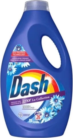 Dash - Lenor Collectie - Vloeibaar Wasmiddel - Witte en Gekleurde Was - Zeebries - 26 Wasbeurten — thumbnail 5