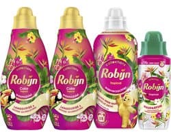 Robijn - Tropical- 4 stuks - 2x wasmiddel + 1 wasverzachter + 1 wasparfum - Voordeelverpakking