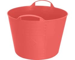Excellent Houseware Flexibele emmer - rood - 15 liter - kunststof - 35 x 29 cm