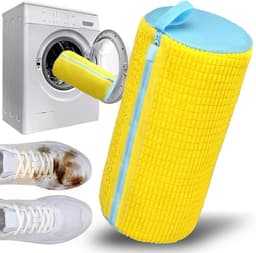 Duurzame en herbruikbare waszak voor sneakers, geschikt voor wasmachine en droger, ideaal voor schoenen en wasnet — thumbnail 1