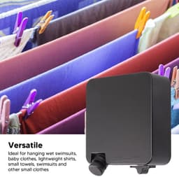 MTTproducts- Waslijn 6m - Intrekbare Drooglijn - Muur Gemonteerd - Roestvrij Staal - Verstelbaar - Maximale Draagkracht 25 kg — thumbnail 3