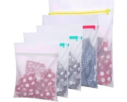 5x Fijne Wasmandjes met Rits voor Delicates en Kleine Was
