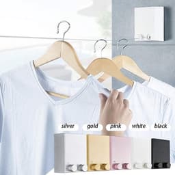 Uitschuifbare Waslijn - Intrekbare Drooglijn - Kleding Drogen - Roestvrij Staal - Vrije Maat - Zilver — thumbnail 3