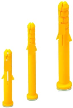 Kunststof pluggen - Muurankers - Veilig bevestigen - Versterkte verankeringskracht - 170 stuks - Grijs — thumbnail 4