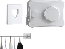 Waslijn voor binnen - Uittrekbare drooglijn - Kleding drogen - Ruimtebesparend ontwerp - 51 meter - Wit — thumbnail 5