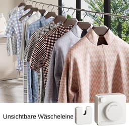 Uittrekbare Waslijn - Drooglijn Binnen - Kleding Drogen - Niet Doorhangend Touw - 48 Meter - Wit — thumbnail 5