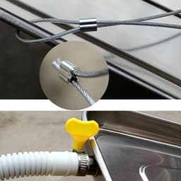 Condensbak Airco - Afvoerbak Warmtepomp - Water Afvoeren - Roestvrij Staal - 84x39 cm - Zilver — thumbnail 4