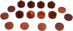Speaker Isolatie Voeten - Demper Pads - Geluid Verbeteren - Set van 8 - 12x6x3 cm - Bruin — thumbnail 1