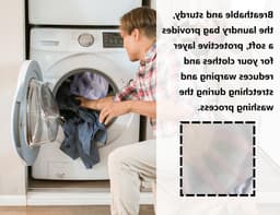 2 x Wasnetten 30 x 40 cm, Herbruikbaar, Dichte Mesh, Geschikt voor Wasmachine, Ideaal voor Kleding en Ondergoed — thumbnail 2