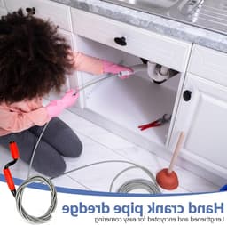 Reinigingsspirale voor Afvoeren, 6 m x 6 mm, Universele Handmatige Crank met Flexibele Grijper, Effectieve Oplossing voor Hardnekkige Verstoppingen en Afvoerproblemen — thumbnail 4
