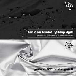 Beschermhoes voor Droogrek - 210D Oxford, Waterdicht, Weerbestendig, UV-Bestendig, Winterbescherming, Met Rits, Ideaal voor Droogapparatuur — thumbnail 3