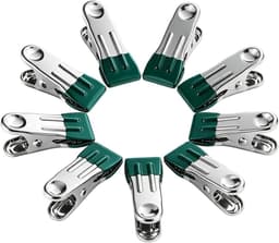 Metalen Was Knijpers - Kleding Clips - Kleding Droge - Roestvrij Staal - 5.5 cm Lengte - Groen — thumbnail 1