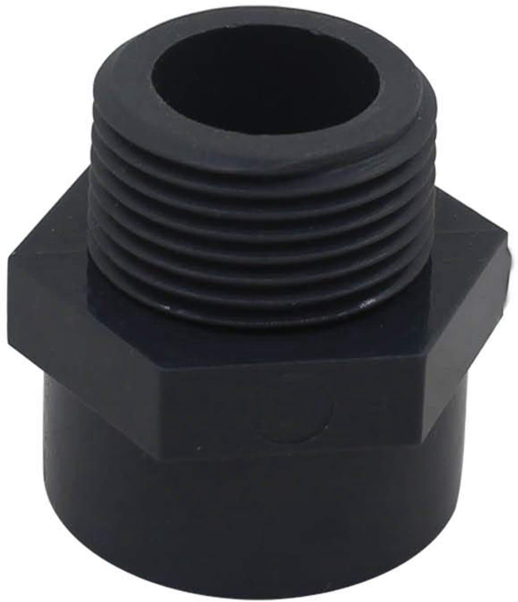 Dailygoods- PVC Punch 20/25/32/40/50/63/75/90/110 mm - PVC Male Draad - PVC Aansluiting - PVC Verbindingsstuk - Slangfitting - Binnen diameter 32 mm - Pvc Fitting — afbeelding 1