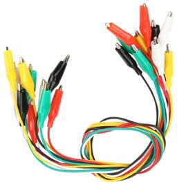 JHUBERS - Krokodilklemmen - Testklemmen - Sterke elasticiteit - Rood Zwart Wit Geel Groen - Dubbelzijdige klemmen - Geschikt voor testen - Klemmen... — thumbnail 5