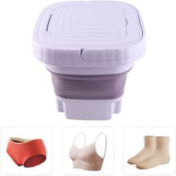 Draagbare Opvouwbare Wasmachine 11L – Automatische Mini Wasmachine met Afvoerslang – Compacte Reiswasmachine voor Camping, Reizen en Kleine Woningen — thumbnail 2