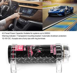 Dailygoods- Condensator 4 Farad - Digitale Weergave - Waarschuwingsindicator - Montagebeugel - Aluminiumlegering - Automatische Uitschakelbeveiliging - Powercap — thumbnail 5