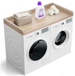 Wasmachine Werkblad - Droger Top - Wasruimte Organisatie - Hittebestendig Materiaal - 54 inch Breed - Houtkleurig — thumbnail 1