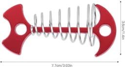 Dailygoods- Grondankers 4-delig - Spiraalvormig - Multifunctionele Tentaccessoires - Geschikt voor Houten Platforms - Aluminiumlegering/Roestvrij Staal - 7.7x3.6cm - Tentpalen — thumbnail 5