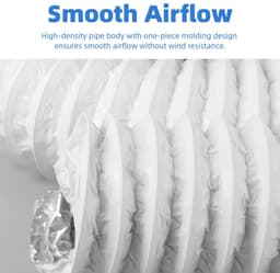 Dailygoods- Afvoerslang 100 mm Flexibel - Aluminium/PVC - Slangklemmen - Ventilatieslang - Wasdroger/Airco - 3 meter lengte — thumbnail 5