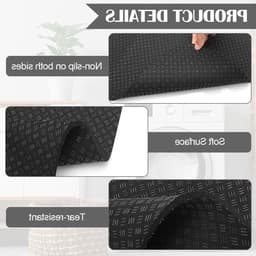 Dubbelzijdige antislip anti-vibratie mat voor wasmachine 60 x 60 cm - waterdichte vloerbescherming, onderlegger voor droger en koelkast, trillingsdemping en vloerbescherming — thumbnail 2