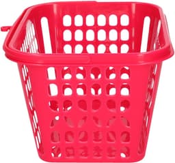 Plasticforte Knijpermandje - 2x - fel roze - 20 x 25 cm - kunststof - wasknijpertasje / knijperzakje — thumbnail 3