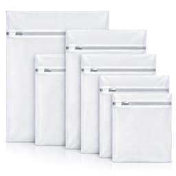 Waszakken Set Wasmachine – Beschermt Kleding – 6 Stuks Netzakken met Rits – Scheurvast Polyester – Voor Beha, Wasgoed en Delicate Kleding – Wasnet, Waszak Set, Laundry Bags — thumbnail 1