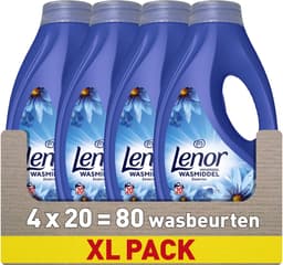 Lenor Vloeibaar Wasmiddel - Zeebries - 4 x 20 Wasbeurten — thumbnail 1