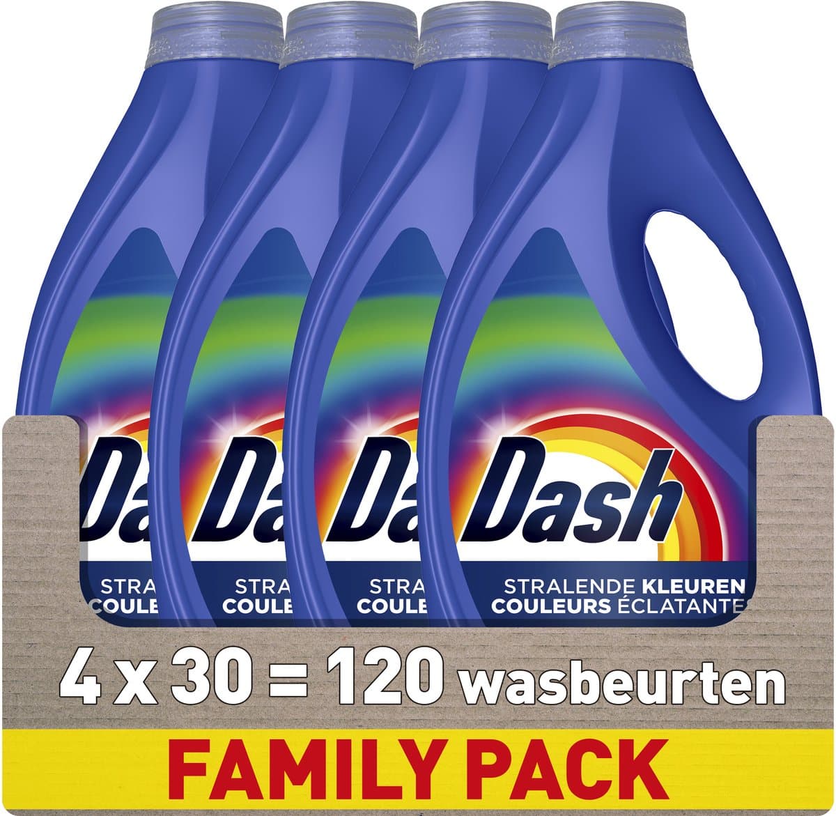 Dash Waskracht Vloeibaar Wasmiddel - Briljante Kleuren - 4 x 30 Wasbeurten — afbeelding 1