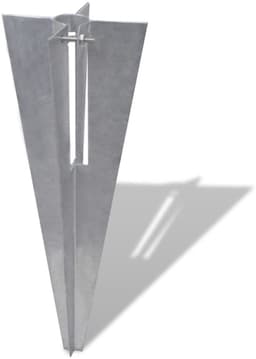 Set van 2 Grondpennen - Grondankers voor Afrasteringspalen - Verzinkt Staal - Ø 34 mm - Lengte 0,5 m - Roestbestendig — thumbnail 3