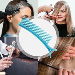 Haarclip Knippen - Grijpclip Styling - Nauwkeurige Deling - Vaste Klemveer - 14.5 cm - Zwart — thumbnail 4