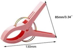 Badlaken Knijpers - 12 stuks - Handdoek Knijpers - Kunststof - Strandhanddoekclips - Grote knijpers in vrolijke kleuren voor strandlaken - Voor dagelijks wasgoed, strandhanddoek, badhanddoek - 4 Kleuren — thumbnail 5